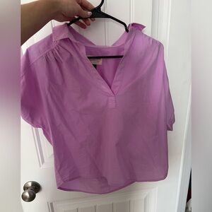 Purple flowy shirt